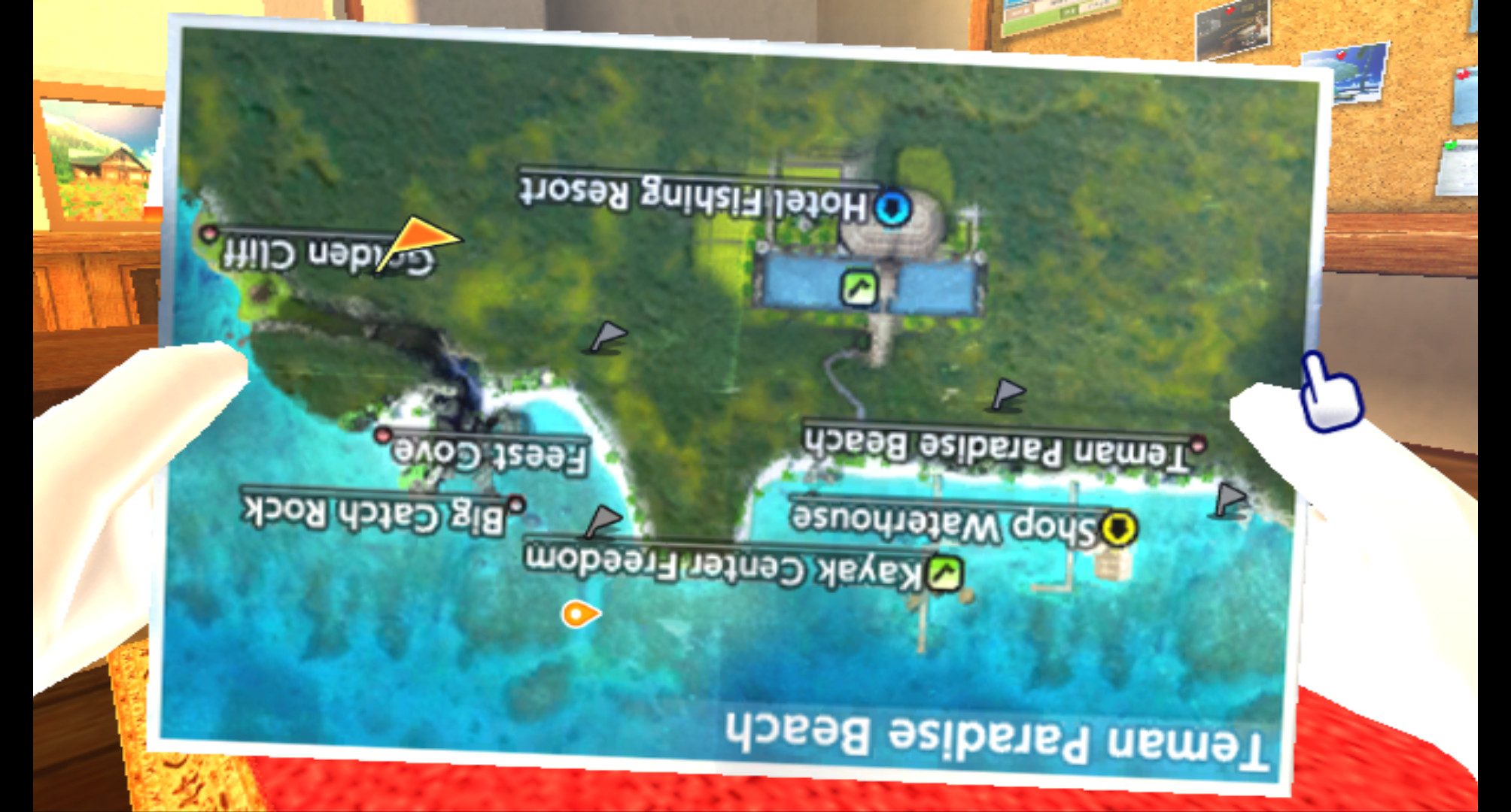 File:Dolphin Fishing Resort Wii Upside Down Map.jpg - Dolphin