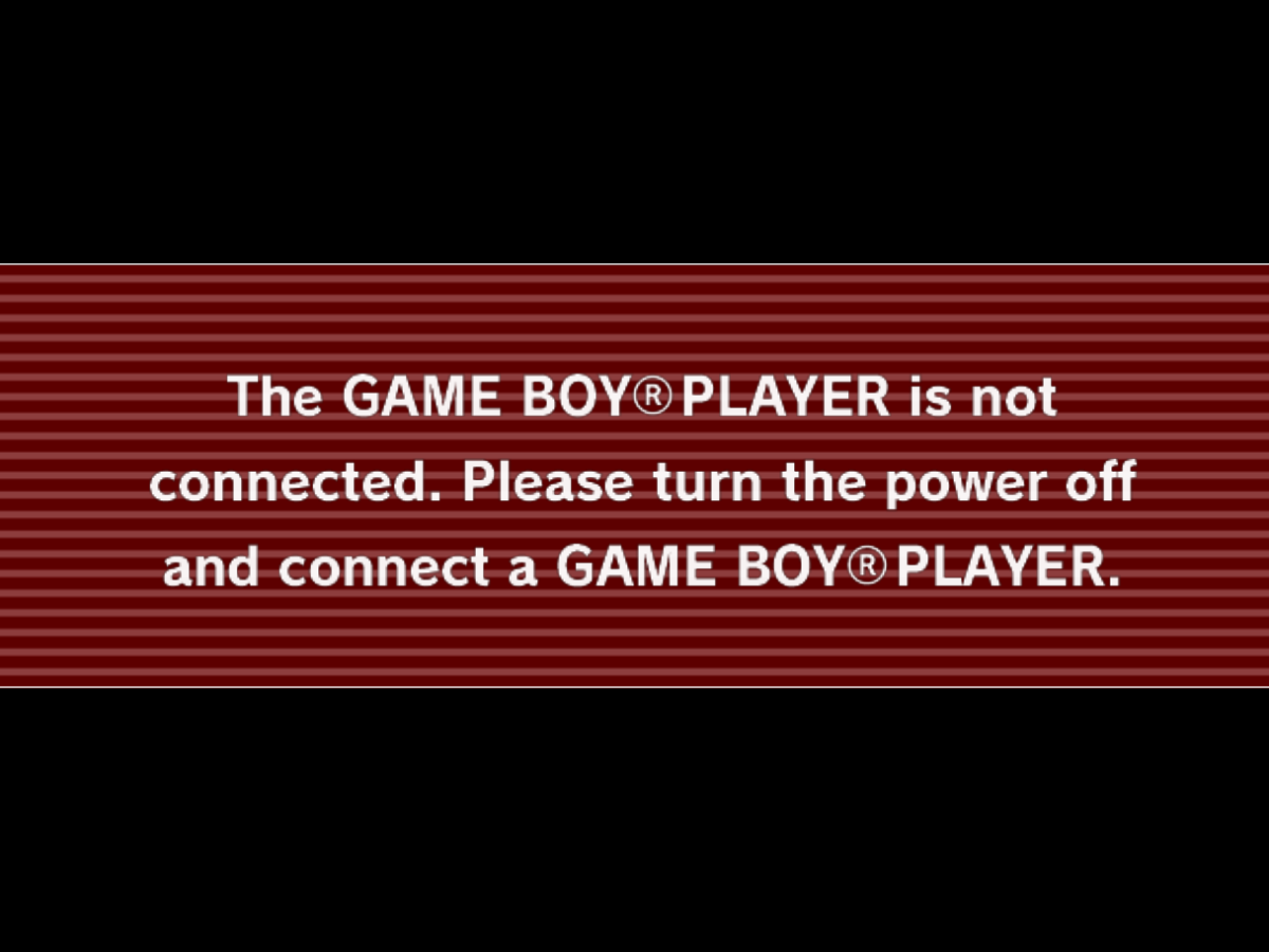 Please connected перевод. Game boy Player connecting Error.