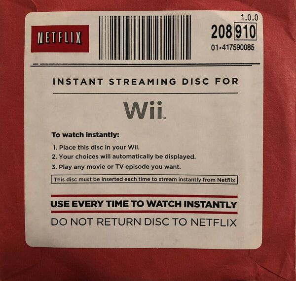 Netflix Instant Streaming Disc - Dolphin Emulator Wiki